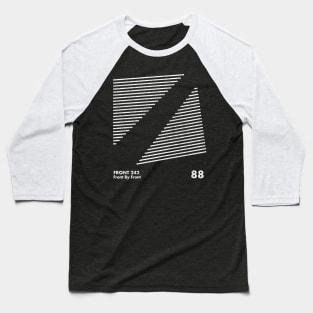 Front 242 / Front By Front / Minimalist Graphic Artwork Design Baseball T-Shirt